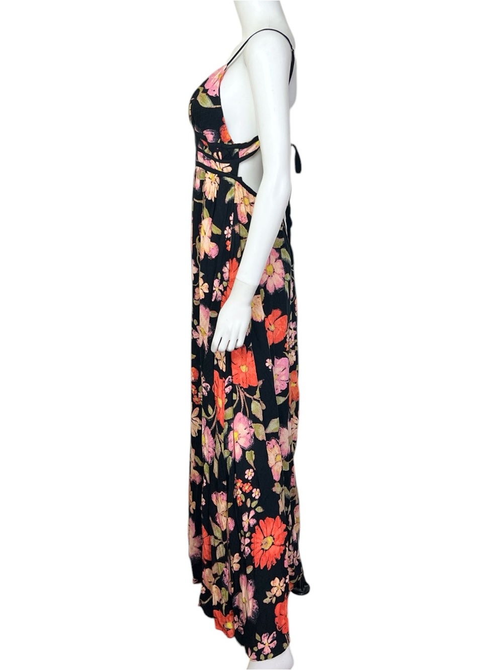Free People Wisteria Maxi Dress in Dark Combo - NWT sz L - Picture 8 of 10